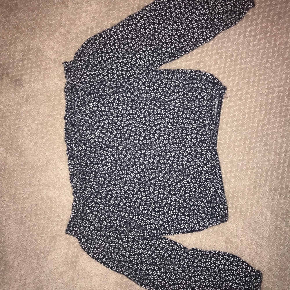 RARE brandy melville off-the-shoulder floral top